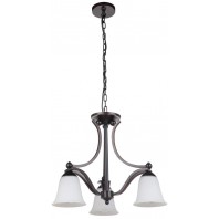 Lighting Inspiration-Rivoli 3Lt Pendant-Bronzr / Satin Nickel